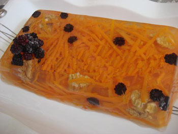 طرز تهیه ژله با تزئین هویج, سایت آشپزی