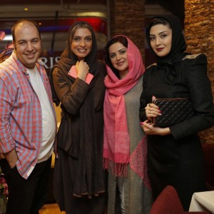 مریم معصومی در کنار سه بازیگر / عکس