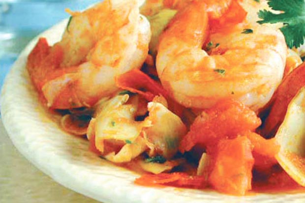 خوراک میگو shrimp