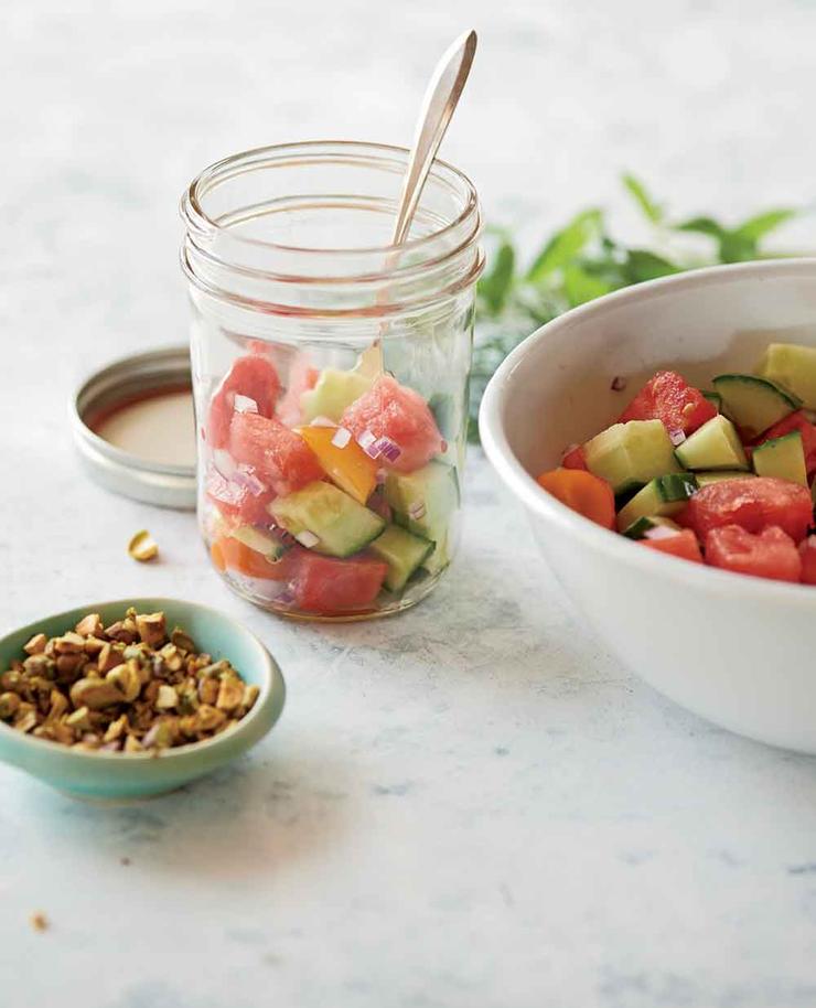 غذاهای رژیمی برای لاغری,watermelonsalad سالاد هندوانه