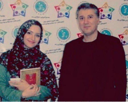 زهرا خاتمی راد به همراه محمدرضا عیوضی خواننده پاپ کشور